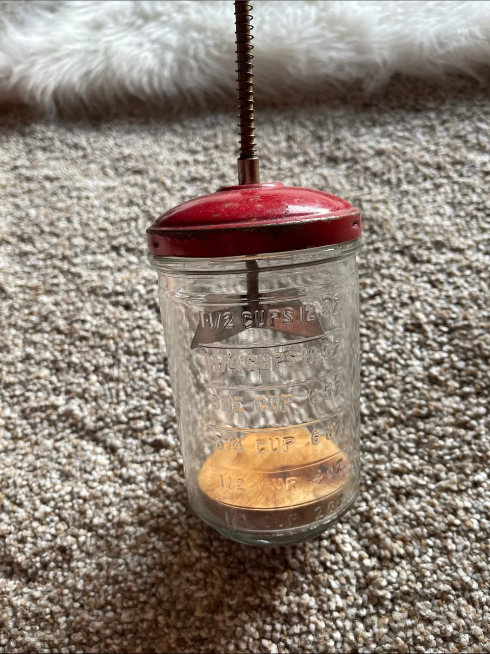 Vintage 1940s Anchor Hocking 1 1/2 Cup Food Chopper